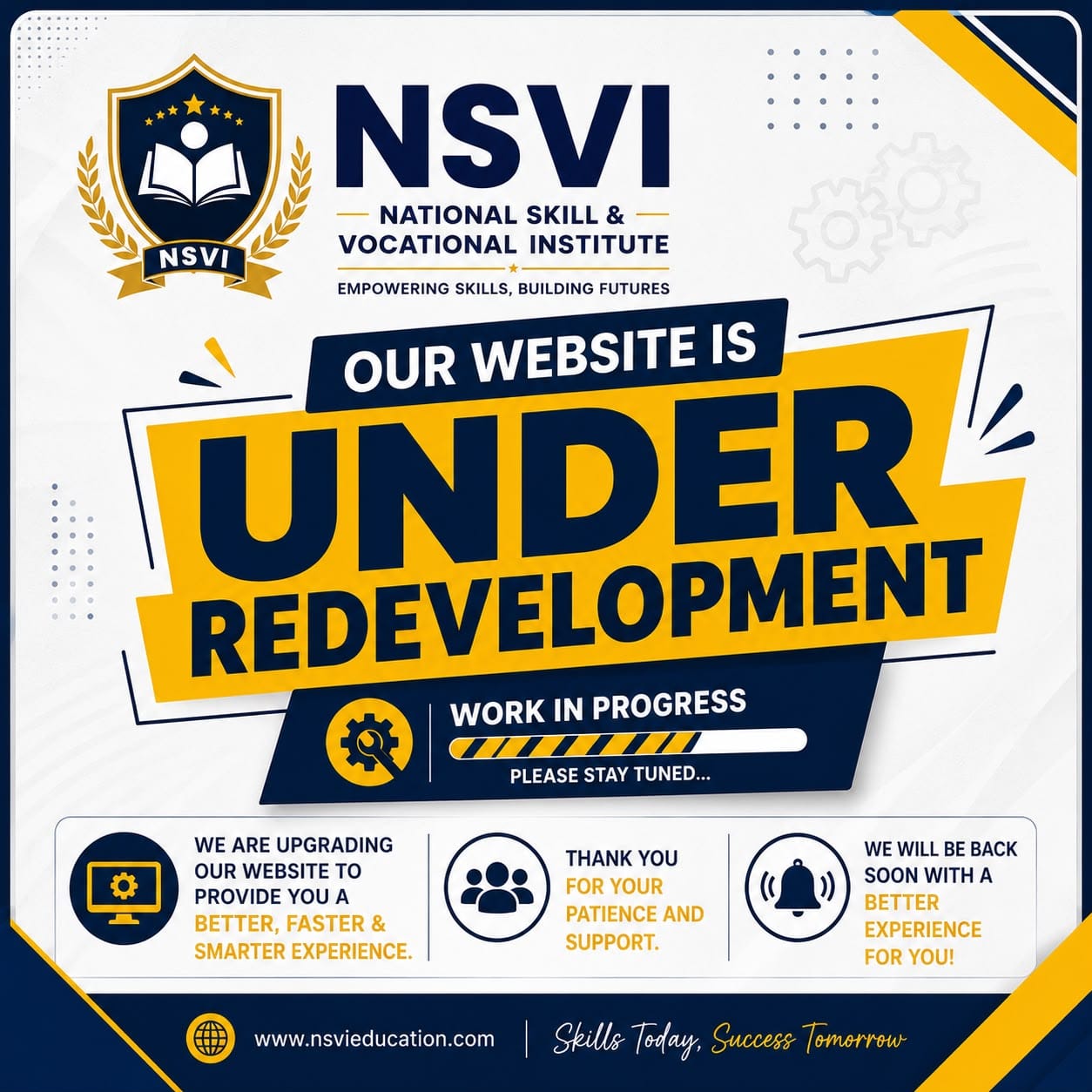 NSVI Website Under Redevelopment